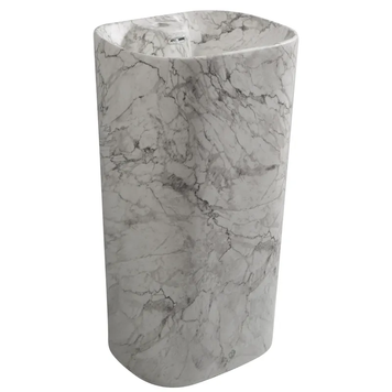 Раковина моноблок MIXXUS PREMIUM DIVERSE-1101 MARBLE 460х380х840mm с отверстием под смеситель и переливом (MP6575) MP6575 фото