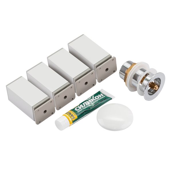 Комплект Qtap Albatross 710х825х460 White тумба напольная + раковина врезная QT0171TN700D3070CW SD00043780 фото