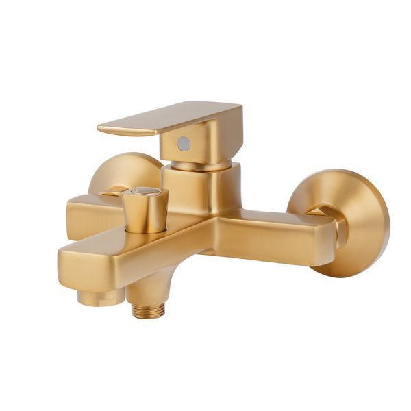 Змішувач для ванни Haiba KUBUS 009 (EURO) BRUSHED GOLD (HB9628) HB9628 фото