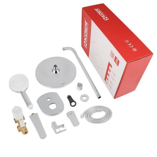 Вбудована душова система із змішувачем Koer KB-64008-01 (Колір хром) (KR3476) KR3476 фото