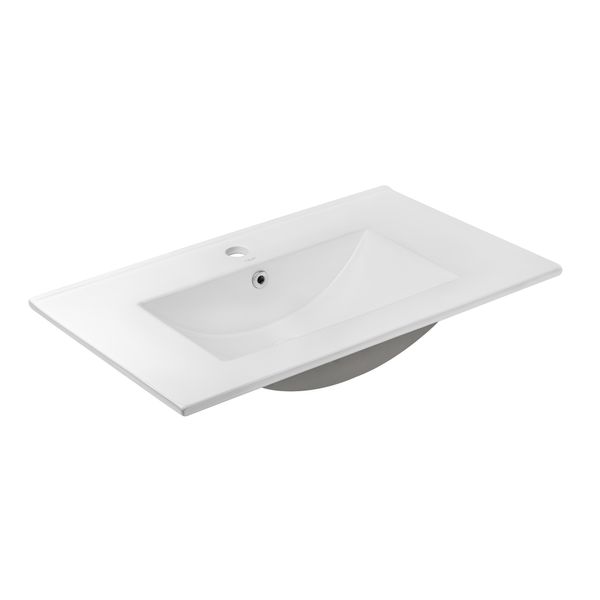 Комплект Qtap Albatross 710х825х460 White тумба напольная + раковина врезная QT0171TN700D3070CW SD00043780 фото