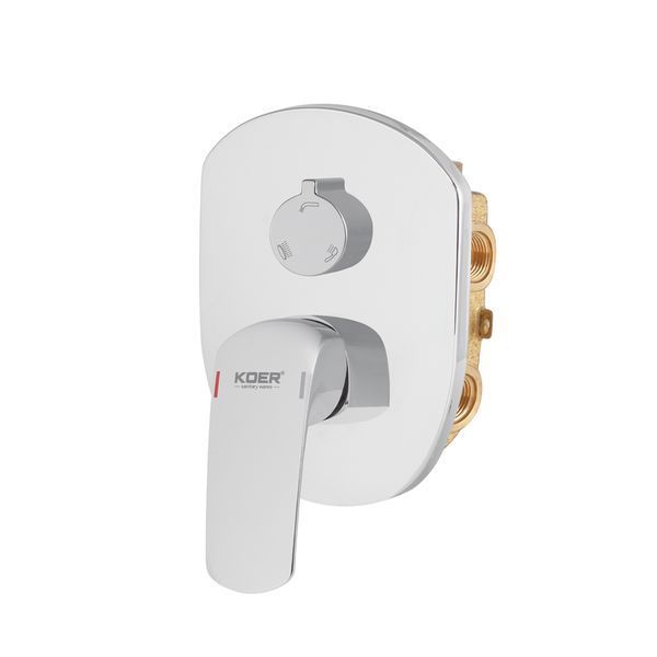 Вбудована душова система із змішувачем Koer KB-64008-01 (Колір хром) (KR3476) KR3476 фото