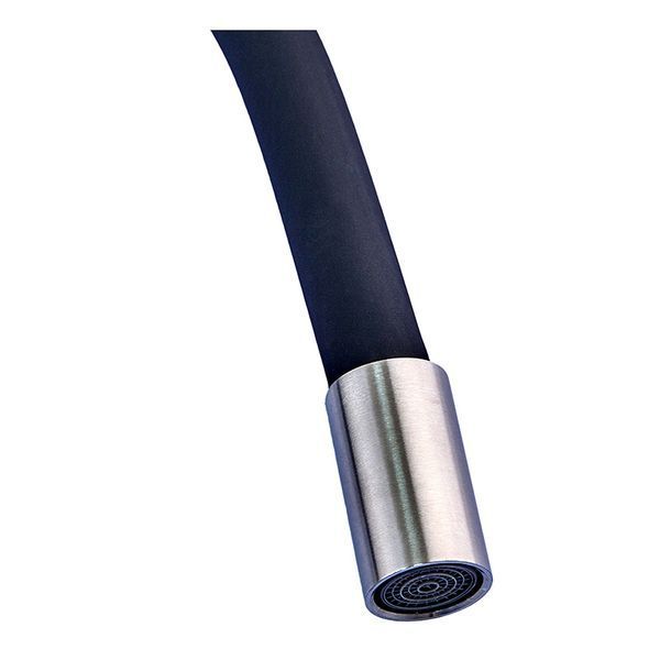 Смеситель для кухни с силиконовым изливом Champion SUS-011 Refl.Black (нерж. сталь) (CH0332) CH0332 фото