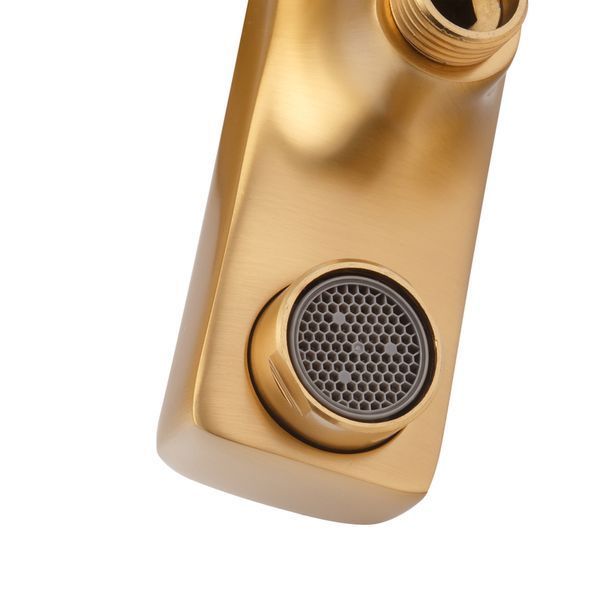 Змішувач для ванни Haiba KUBUS 009 (EURO) BRUSHED GOLD (HB9628) HB9628 фото