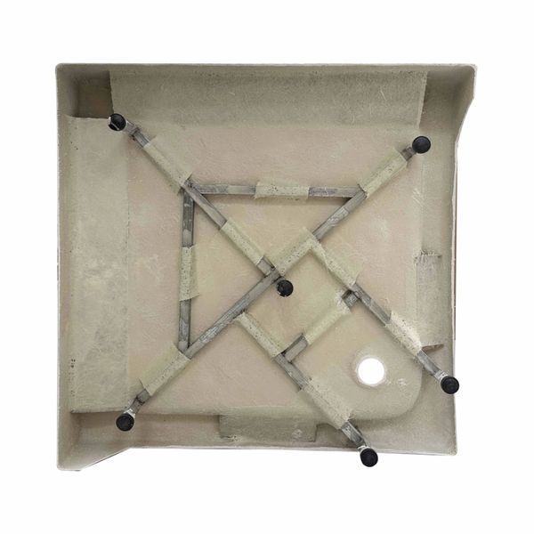Lidz Wawel SC80x80.SAT.LOW.FR Душова кабіна квадратна, скло Frost 4 мм + Lidz Душовий піддон KAPIELKA ST80x80х14 SD00051443 фото