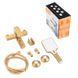 Змішувач для ванни Haiba KUBUS 009 (EURO) BRUSHED GOLD (HB9628) HB9628 фото 7