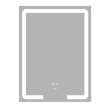 Зеркало Zerix Prime MR02-50x80 с LED Touch, Anti-fog, димером, регулятором яркости (ZX6052) ZX6052 фото