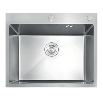 Мийка з нержавіючої сталі MIXXUS MH5843 DECOR SS COLOR (MH5843 DECOR NANO-SILVER) (3.0/0.8) колір нержавійка (MI7041) MI7041 фото
