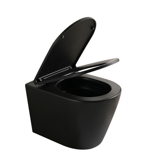 Комплект: MIXXUS PREMIUM BEVEL-SET-2101 BLACK Унітаз система змиву TORNADO 1.0+ Інсталяція KOER KT-0404 + панель KT-0604-05 BLACK MAT (MP6669) MP6669 фото