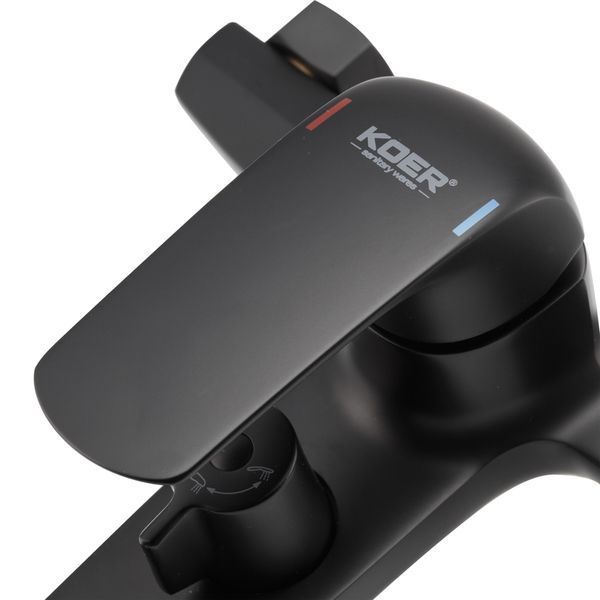 Смеситель для ванны с коротким изливом Koer KB-40008-05 (Цвет черный) (KR3473) KR3473 фото