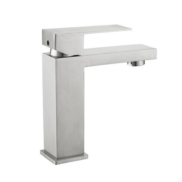 Змішувач для раковини низький Lidz Helix 001F (k35) LDHEL001FNKS49178 Nickel SD00055302 фото