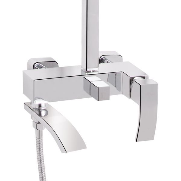 Душова система універсальна Qtap Swan Cascada на три споживачі (з виливом) QTSWA111CRM45566 Chrome SD00051690 фото