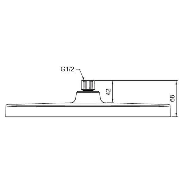 Лейка для душа потолочная Koer KP-0402-07-OH 310x200мм (KR4990) KR4990 фото