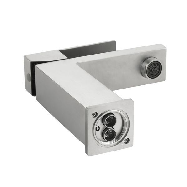 Змішувач для раковини низький Lidz Helix 001F (k35) LDHEL001FNKS49178 Nickel SD00055302 фото