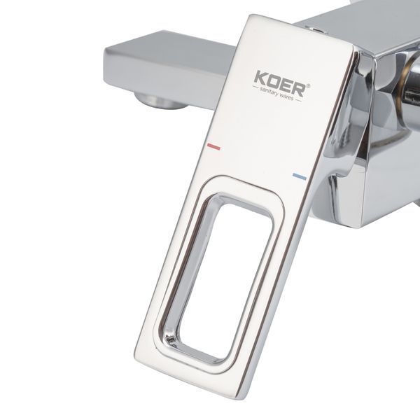 Змішувач для ванни з коротким виливом Koer KB-41009-01 (Колір хром) (KR3502) KR3502 фото