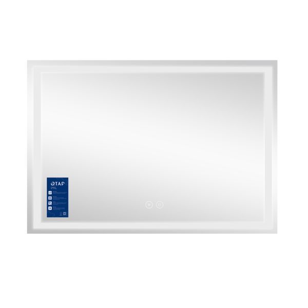 Дзеркало настінне Qtap Mideya (MI1) 1200х800 мм, прямокутне, з LED-підсвіткою Touch, антизапотіванням, димером QT2078F613W SD00034659 фото
