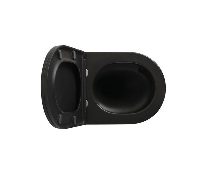 Комплект: MIXXUS PREMIUM BEVEL-SET-2101 BLACK Унітаз система змиву TORNADO 1.0+ Інсталяція KOER KT-0404 + панель KT-0604-05 BLACK MAT (MP6669) MP6669 фото
