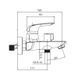 Смеситель для ванны с коротким изливом Koer KB-40008-05 (Цвет черный) (KR3473) KR3473 фото 2