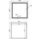 Зеркало Qtap Mideya (MI1) 800x800 с LED-подсветкой Touch, с антизапотеванием, диммером, рег. яркости QT2078NCF808048477 SD00054601 фото 2