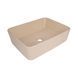 Раковина накладная Qtap Tern 480x370x135 мм, Beige, прямоугольная, с донным клапаном QT17116069SB SD00054302 фото 1
