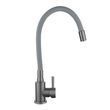 Змішувач для кухні Lidz Aria 015F3 (k35) з гнучким виливом LDARI015F3GGRP49565 Graphite/Grey