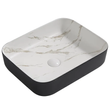 Раковина накладная MIXXUS PREMIUM DIVERSE-0110 MARBLE-BLACK 500х390х130mm (MP6517)