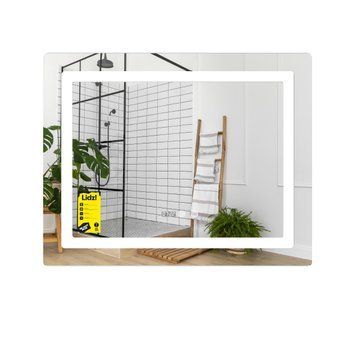 Дзеркало Lidz Kubis (KU2) 800х600 з годинником, з LED-підсвічуванням Touch, з антизапотіванням, з димером, рег. яскравості LDKU800600CL48281 SD00055405 фото