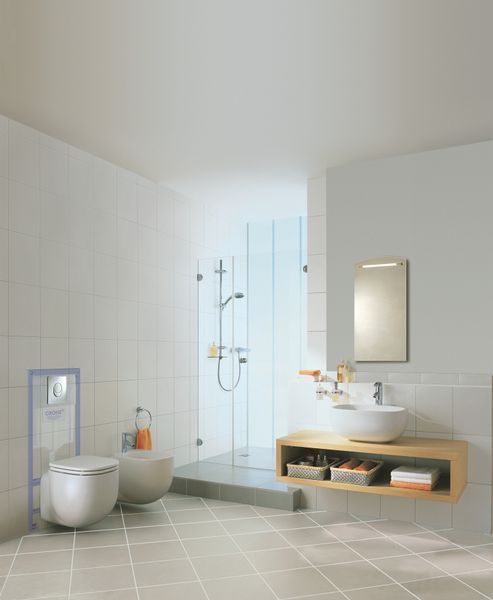 Инсталляция для подвесного унитаза 3в1 Grohe Rapid SL 38721001 с овальной кнопкой Skate Air Хром 38721001 фото