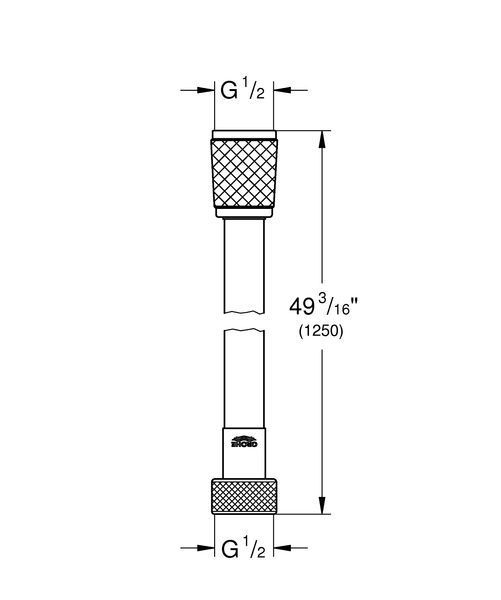 Душевой шланг 125 см Grohe Relexaflex (28150002) 28150002 фото