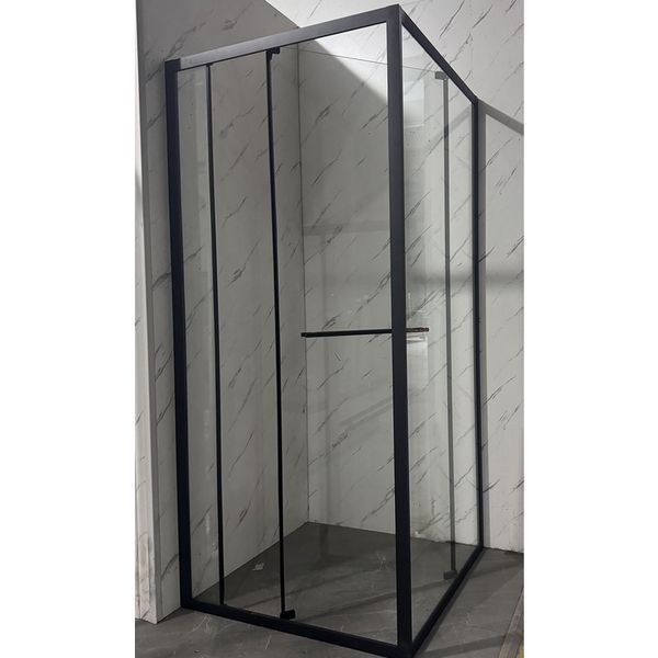 Душевая кабина без поддона Mixxus Premium Quadro SC01-90x90x195-TR Black прозрачное стекло 6мм (MI8292) MI8292 фото