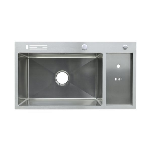 Мойка Zerix ZH8245-SET-08 Micro Decor SS Color из нержавеющей стали (цвет нерж.) (ZM5593) ZM5593 фото