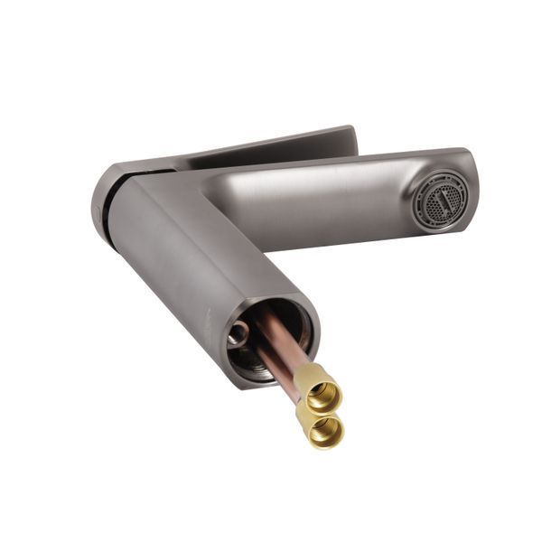 Змішувач для раковини Qtap Slavonice QTSLA270GMB45924 Gunmetal Black PVD, латунь, графіт SD00052048 фото