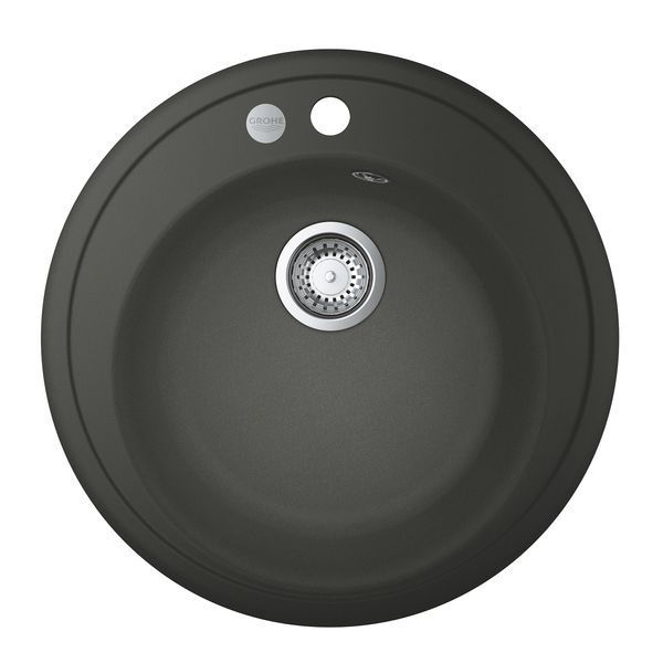 Композитна мийка для кухні Grohe K200 (31656AT0), кругла, 510х510х200 мм, граніт  31656AT0 фото