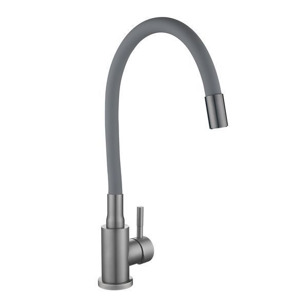 Змішувач для кухні Lidz Aria 015F3 (k35) з гнучким виливом LDARI015F3GGRP49565 Graphite/Grey SD00055689 фото