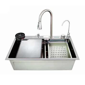 Мийка багатофункціональна Zerix ZH7546-SET-07 Decor SS Color з вбудованим змішувачем з нерж. сталі (ZM5598) ZM5598 фото