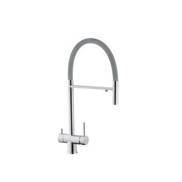Смеситель для кухни с подключением к фильтру Kroner KRP Edelstahl Klassisch - ESG03815GRA CV027934 фото