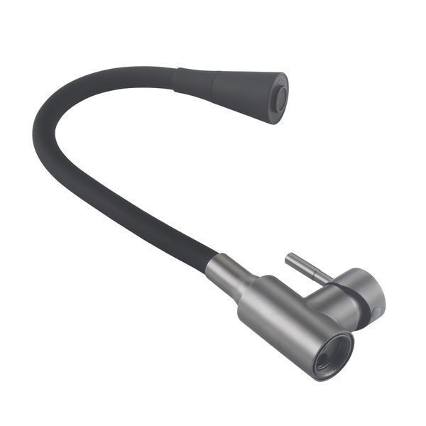 Змішувач для кухні Lidz Aria 015F31 (k35) з гнучким виливом LDARI015F31BGRP49566 Graphite/Black SD00055690 фото