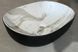 Раковина накладна MIXXUS PREMIUM ELLIPSE-0105 MARBLE-BLACK 600х400х150mm (MP6565) MP6565 фото 7