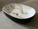 Раковина накладна MIXXUS PREMIUM ELLIPSE-0105 MARBLE-BLACK 600х400х150mm (MP6565) MP6565 фото 8