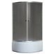 Душова кабіна з високим піддоном Mixxus PLAIN SCT01-90x90x195-GR SATIN сіре тоноване скло 4мм (MI6895) MI6895 фото 4