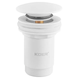 Донний клапан для раковини Koer PW-07-03 1 1/4'' з переливом автоматичний СLICK-СLACK (Колір білий) (KR5783) KR5783 фото 1