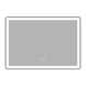 Зеркало Zerix Mirra MR05-100x70 с LED Touch, Anti-fog, димером, регулятором яркости (ZX6060) ZX6060 фото 1