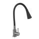 Змішувач для кухні Lidz Aria 015F31 (k35) з гнучким виливом LDARI015F31BGRP49566 Graphite/Black