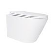 Унітаз підвісний Qtap Swan Ultra Quiet 485х360х320 мм, White, з сидінням Slim Duroplast / Soft-close / Quick Release QT16335179W SD00050900 фото