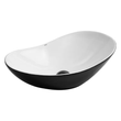 Раковина накладная Mixxus Premium WAVE-0105 WHITE-BLACK 620х360х160mm (MP6558) MP6558 фото