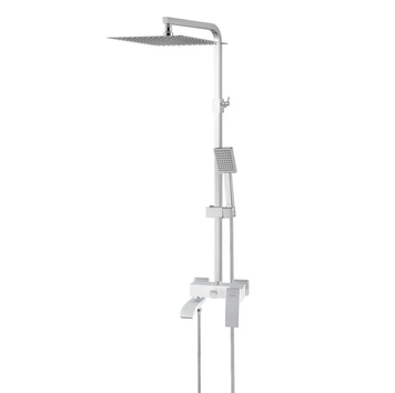 Душевая колонна KOER KB-56007-04 со смесителем, 3 функции (Цвет хром+белый) (KR5159) KR5159 фото