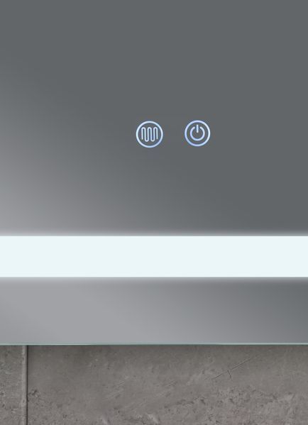 Дзеркало Mixxus WARM MR12-80x70-Reverse з Led Touch, Anti-fog, димером, регулятором яскравості (MI6936) MI6936 фото