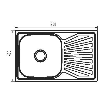 Мийка кухонна Zerix Z7848-08-180MD (micro decor) (ZS0574) ZS0574 фото