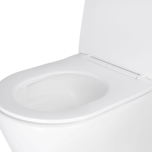 Унитаз подвесной Qtap Swan безободковый Ultra Quiet с сиденьем Soft-close QT16335179W SD00050900 фото