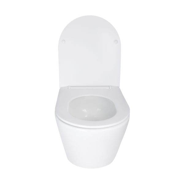 Унитаз подвесной Qtap Swan безободковый Ultra Quiet с сиденьем Soft-close QT16335179W SD00050900 фото